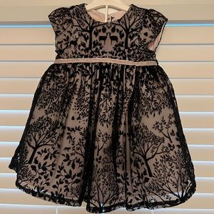 Pastourelle Baby Girls Dress Pink and Black Size 18 months